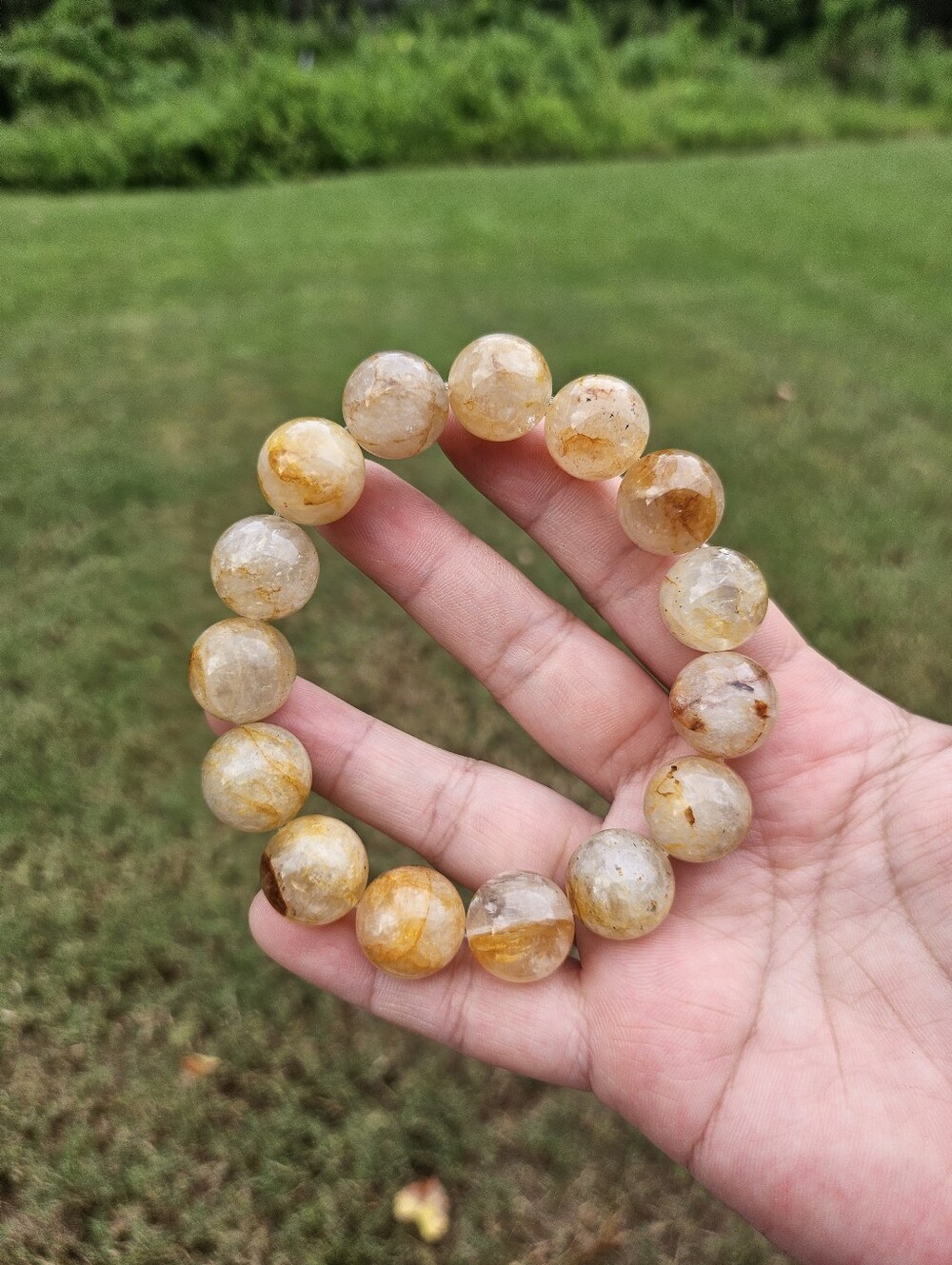 chunky golden healer bracelet - Picture 7 of 11